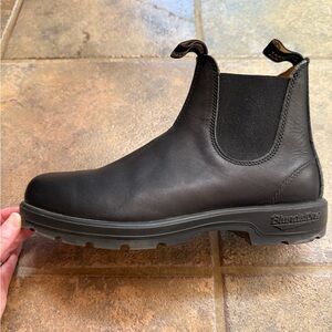 Black Leather Mens Chelsea Boots